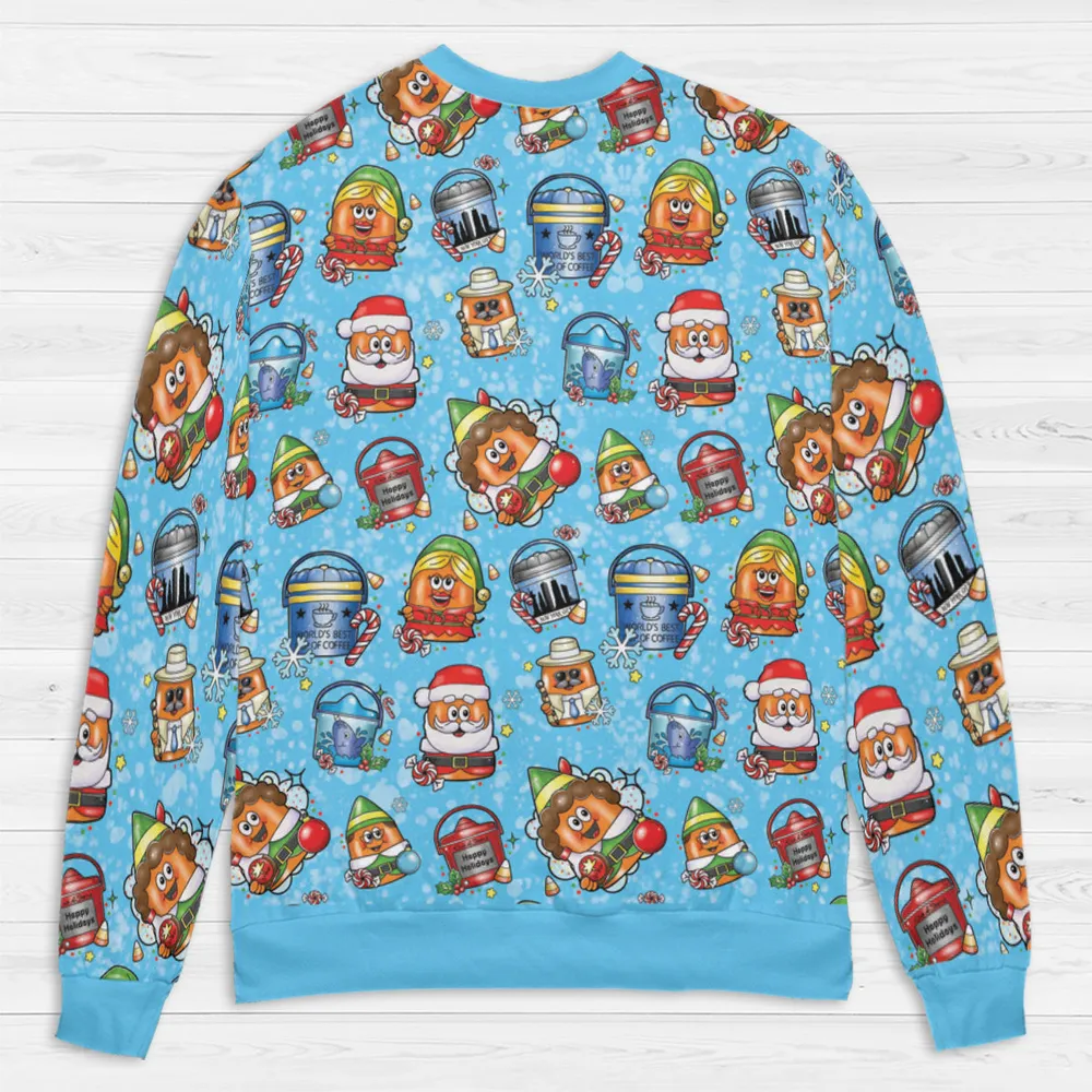 Elf Nugget Christmas Mcdonaldland All-over Print Sweatshirt - 3