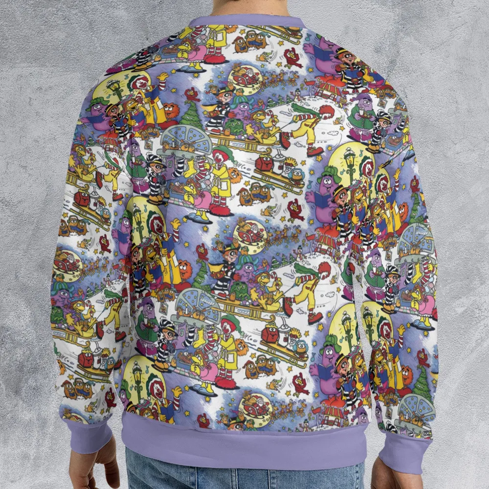 Winterfest Mcdonaldland All-over Print Sweatshirt - 2