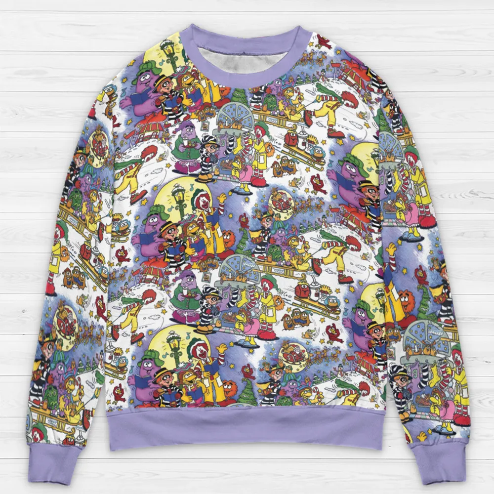 Winterfest Mcdonaldland All-over Print Sweatshirt - 3