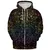 RPG Rainbow Pattern All-over Print Hoodie - 4
