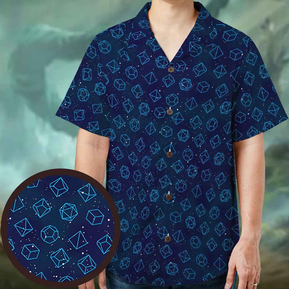 Blue Dice Set Hawaiian Shirt - 1