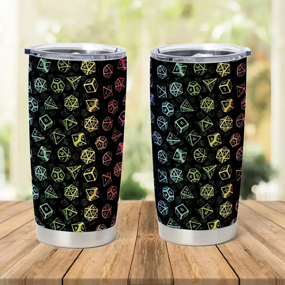 Classic Rainbow Dice Tumbler - 1