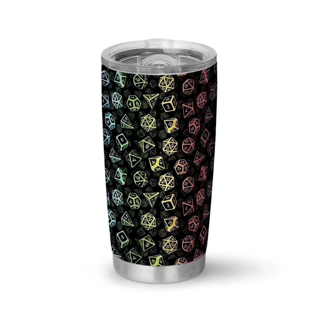 Classic Rainbow Dice Tumbler - 6