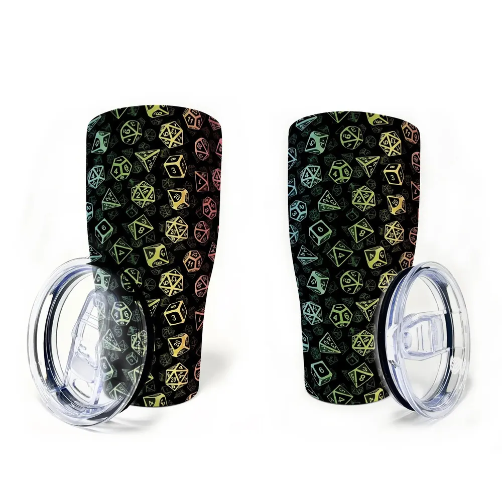 Classic Rainbow Dice Tumbler - 8