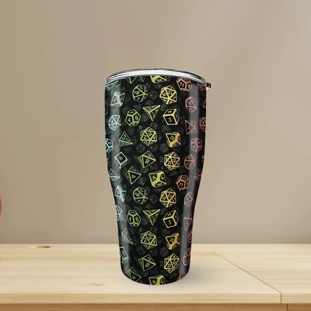 Classic Rainbow Dice Tumbler - 3