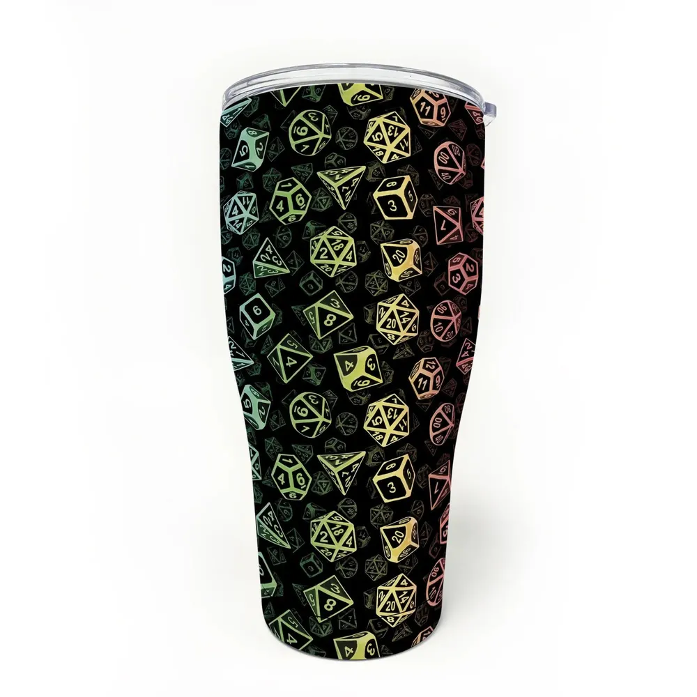 Classic Rainbow Dice Tumbler - 9