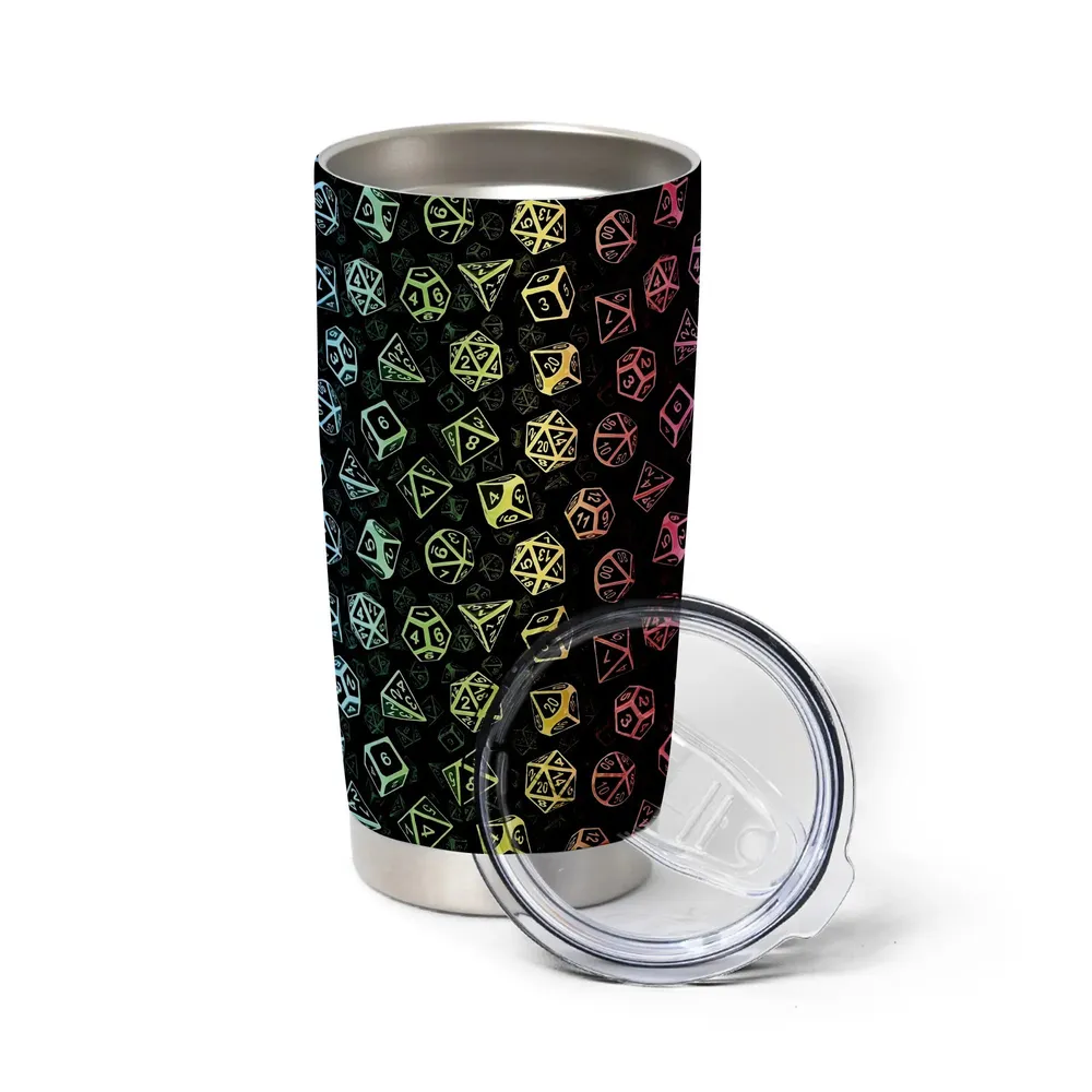 Classic Rainbow Dice Tumbler - 7
