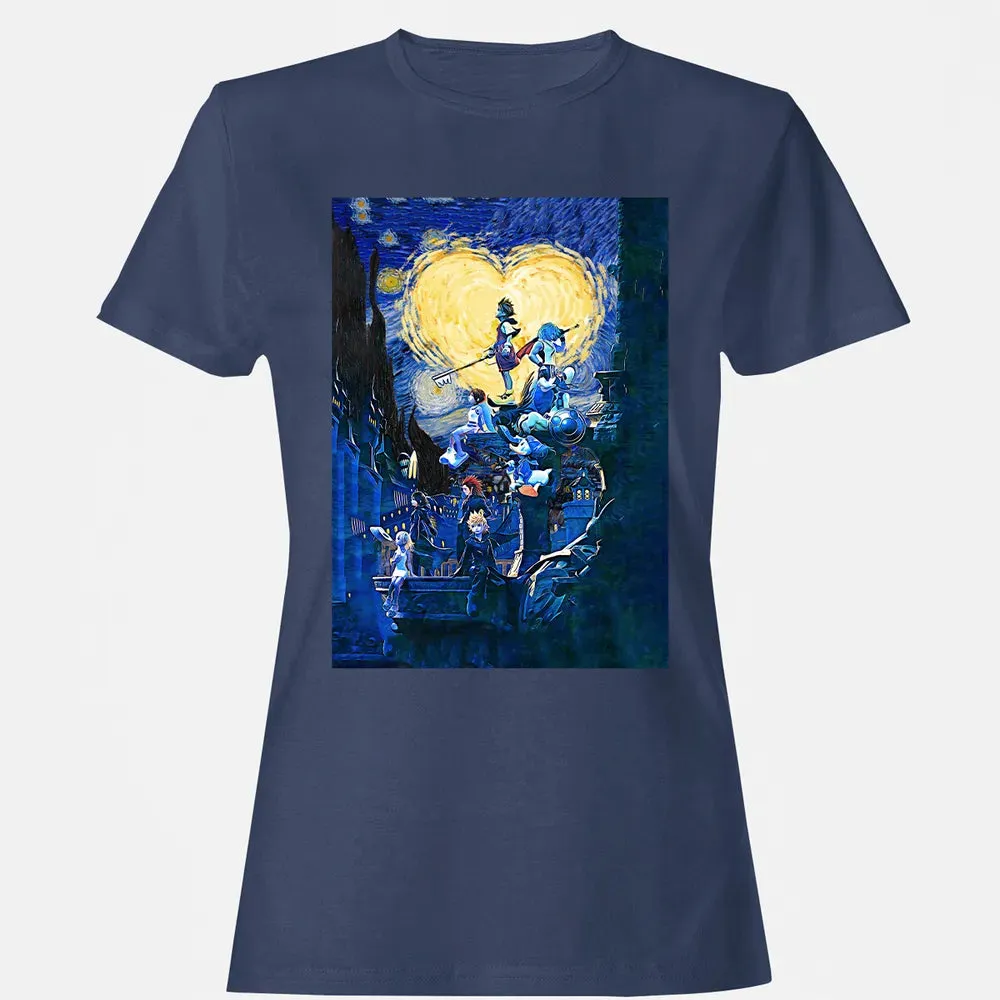 KDHearts Starry Night Women's T-shirt - 10