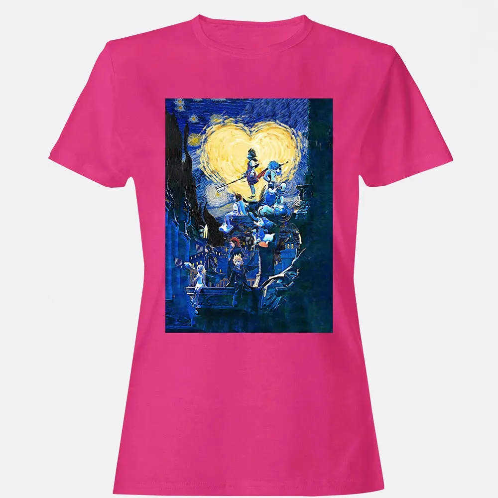 KDHearts Starry Night Women's T-shirt - 6