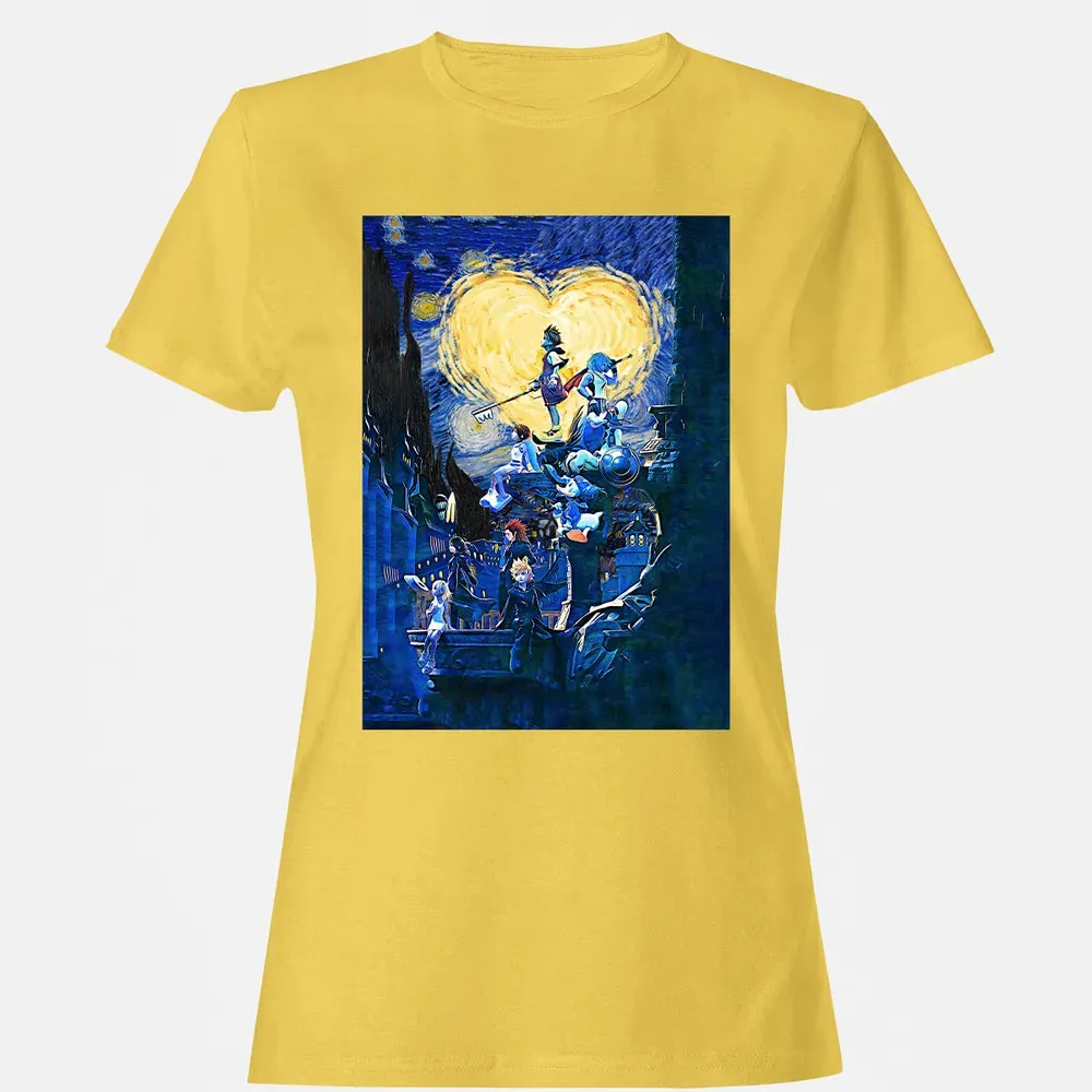 KDHearts Starry Night Women's T-shirt - 4