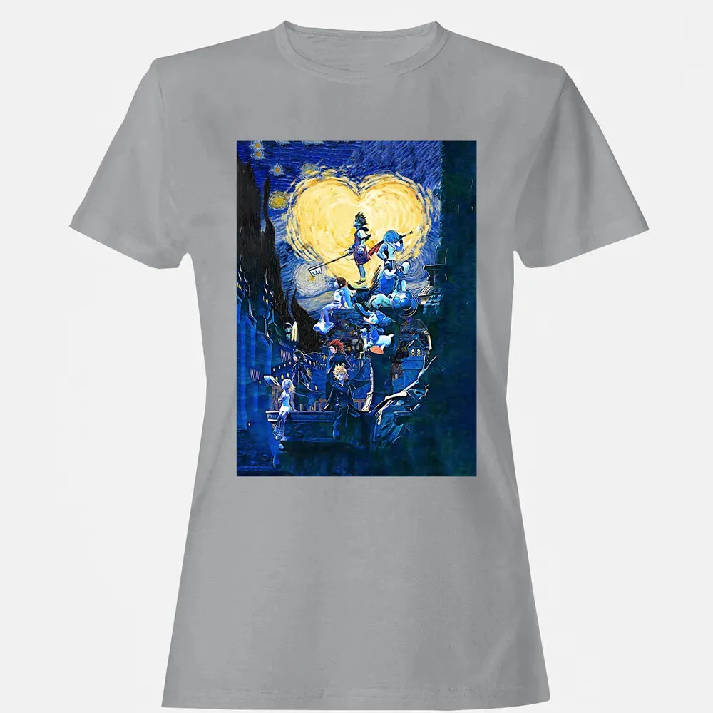 KDHearts Starry Night Women's T-shirt - 15