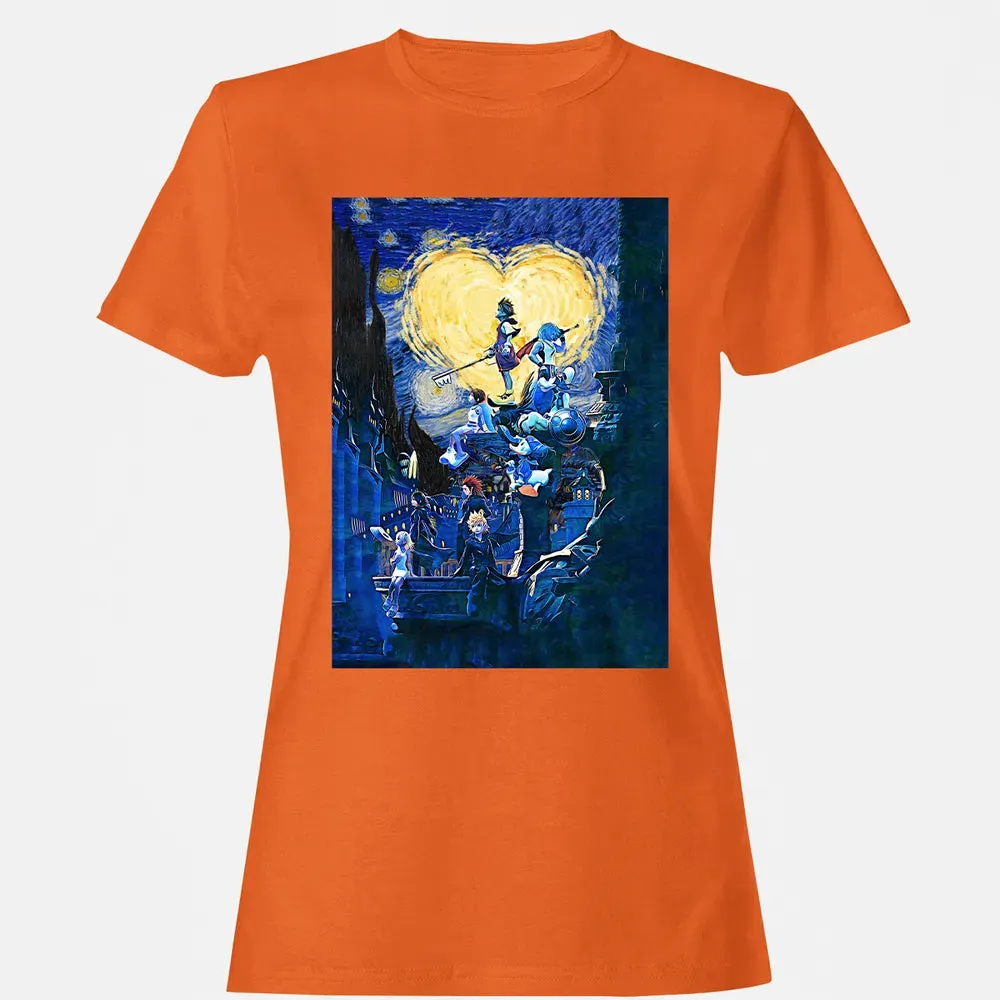 KDHearts Starry Night Women's T-shirt - 11