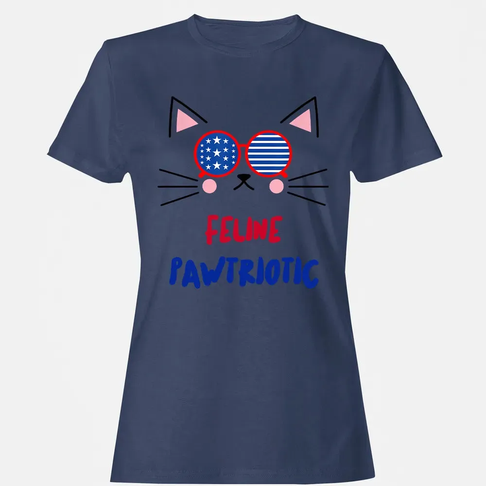 Feline Pawtriotic Women's T-shirt - 10