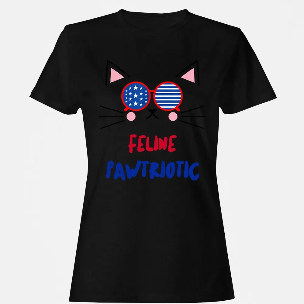 Feline Pawtriotic Women's T-shirt - 16