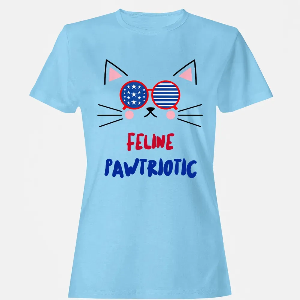Feline Pawtriotic Women's T-shirt - 8