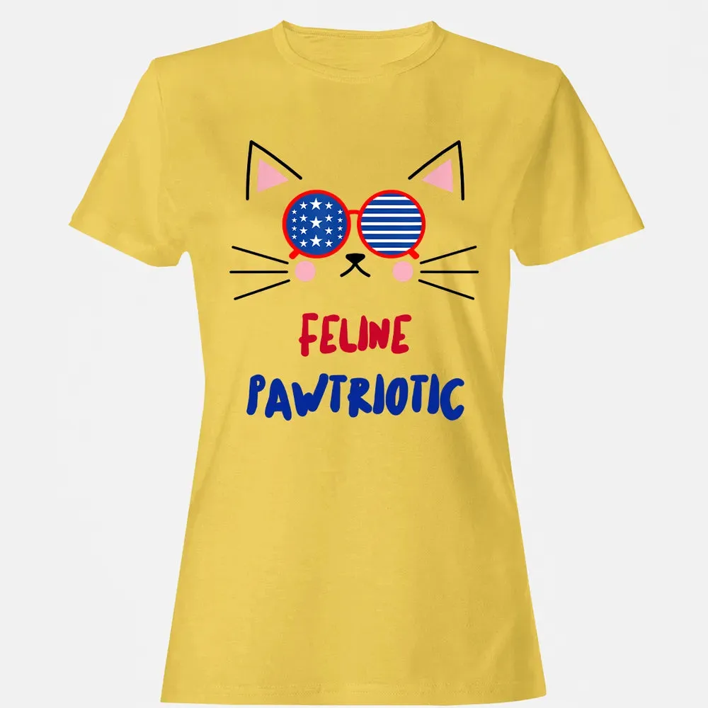 Feline Pawtriotic Women's T-shirt - 4