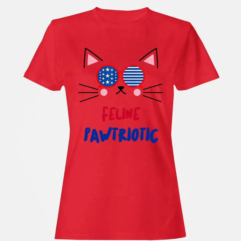 Feline Pawtriotic Women's T-shirt - 13