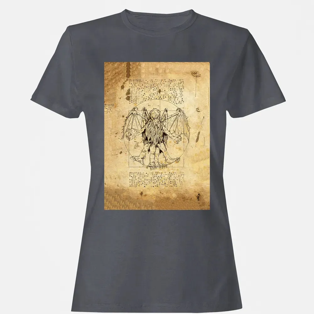 Cthulhu Vitruvian Women's T-shirt - 5