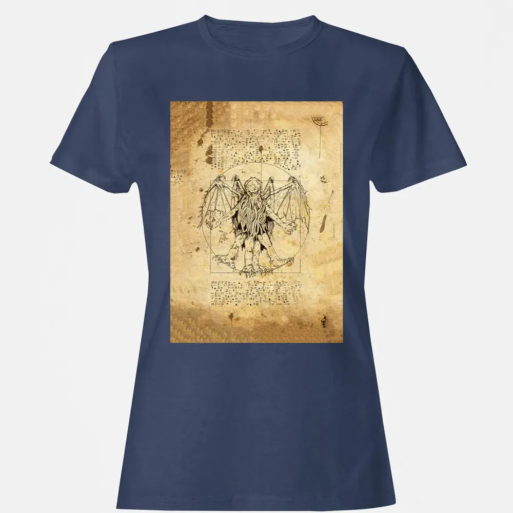 Cthulhu Vitruvian Women's T-shirt - 10