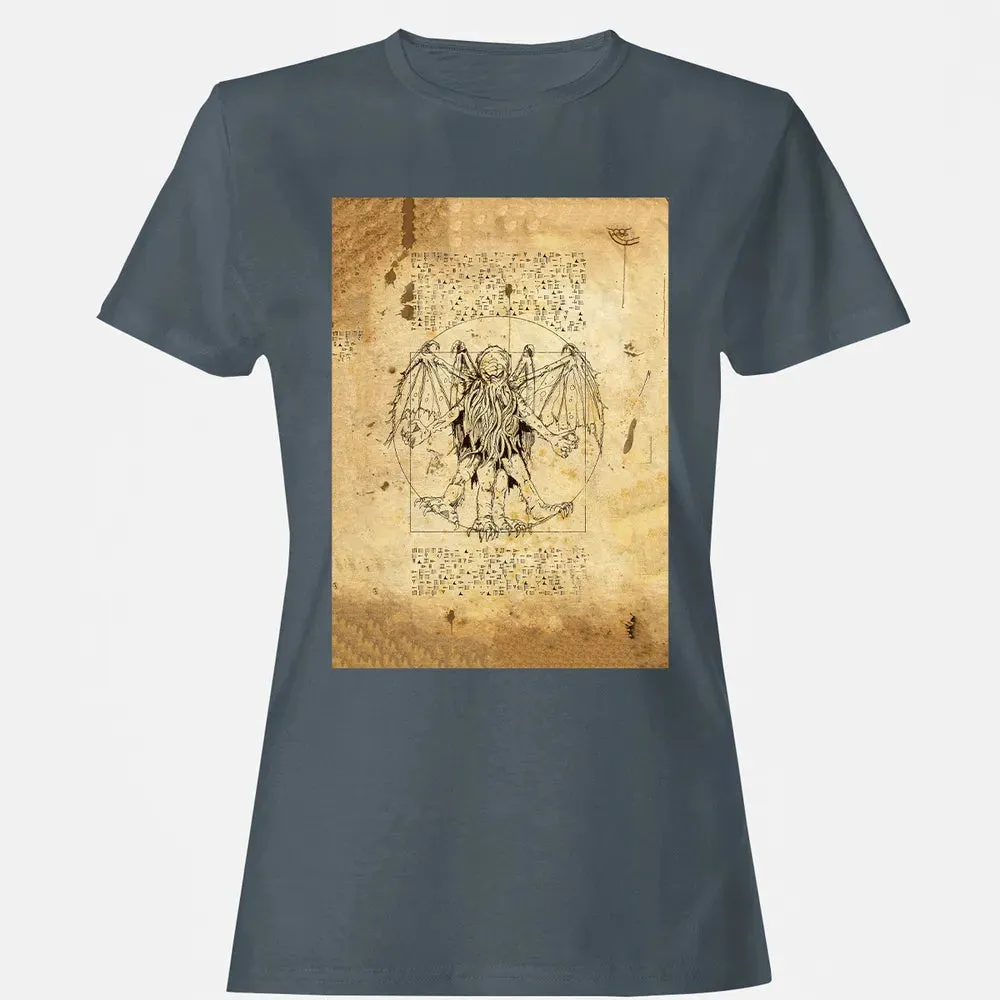 Cthulhu Vitruvian Women's T-shirt - 3