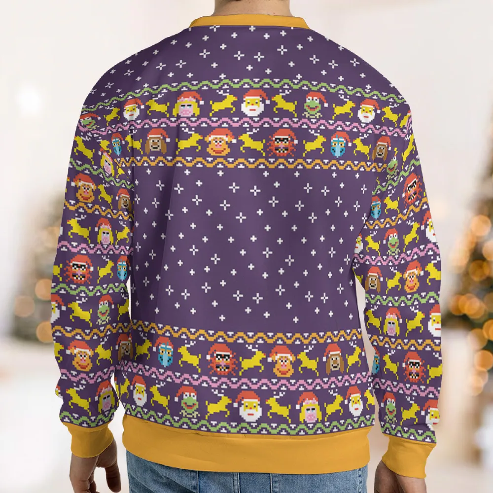 Careful of The Icy Patch The Muppets Ugly Christmas Sweatshirt - 2