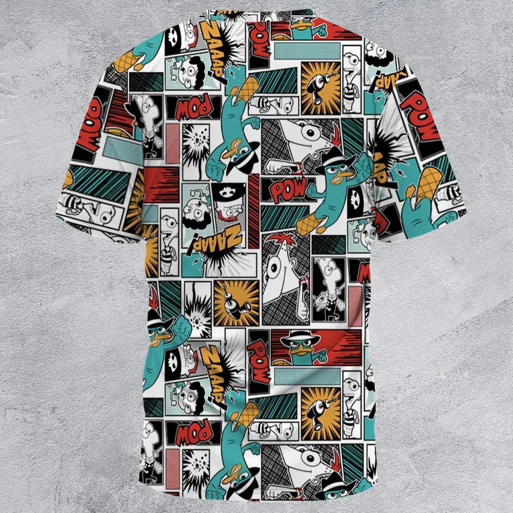 Zaaap! Phineas and Ferb All-Over Print Unisex T-Shirt - 3