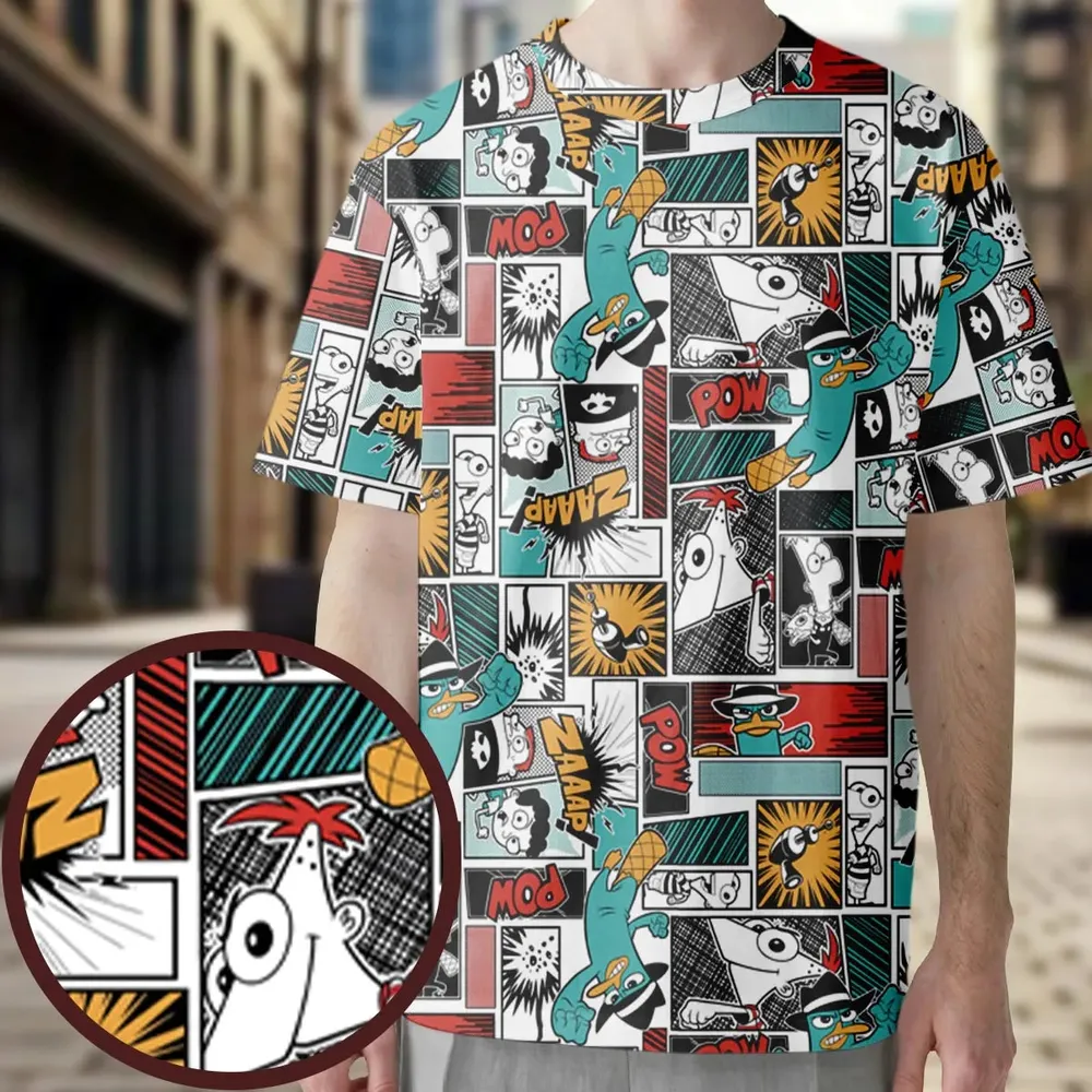 Zaaap! Phineas and Ferb All-Over Print Unisex T-Shirt - 4