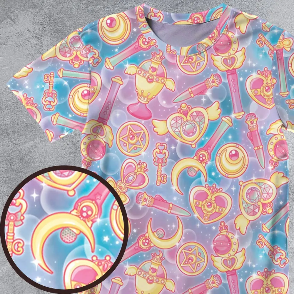 Magical Girls Sailor Moon All-Over Print Unisex T-Shirt - 4