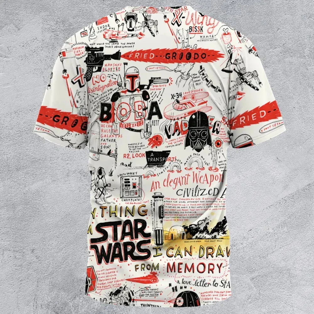 Star Wars All Funny Quotes All-Over Print Unisex T-Shirt - 3