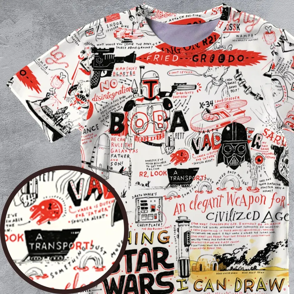 Star Wars All Funny Quotes All-Over Print Unisex T-Shirt - 4