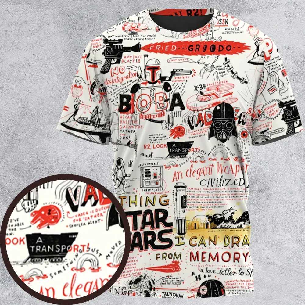 Star Wars All Funny Quotes All-Over Print Unisex T-Shirt - 2