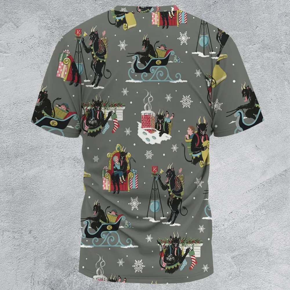 Unusual Christmas Krampus All-Over Print Unisex T-Shirt - 3