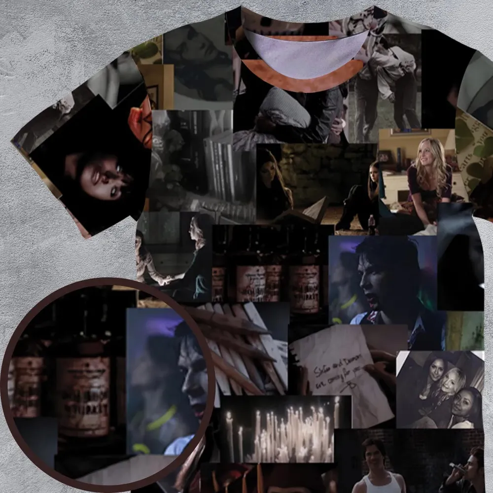 Memorable Vampire Moments The Vampire Diary All-Over Print Unisex T-Shirt - 4