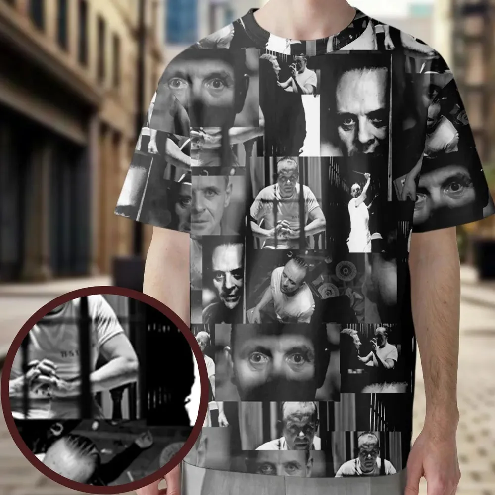 Hannibal Lecter The Silence of the Lambs All-Over Print Unisex T-Shirt - 3