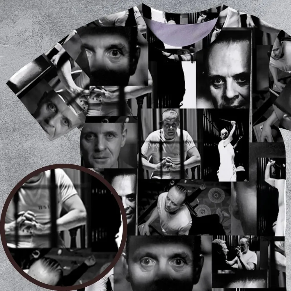 Hannibal Lecter The Silence of the Lambs All-Over Print Unisex T-Shirt - 4