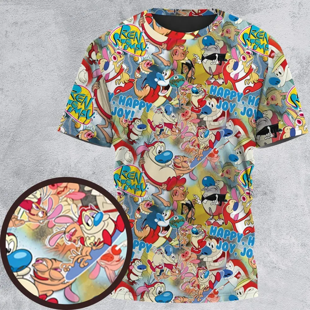 The Ren and Stimpy Show All-Over Print Unisex T-Shirt - 2