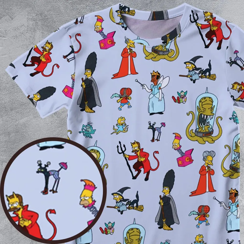 Halloween Costume The Simpsons All-Over Print Unisex T-Shirt - 4