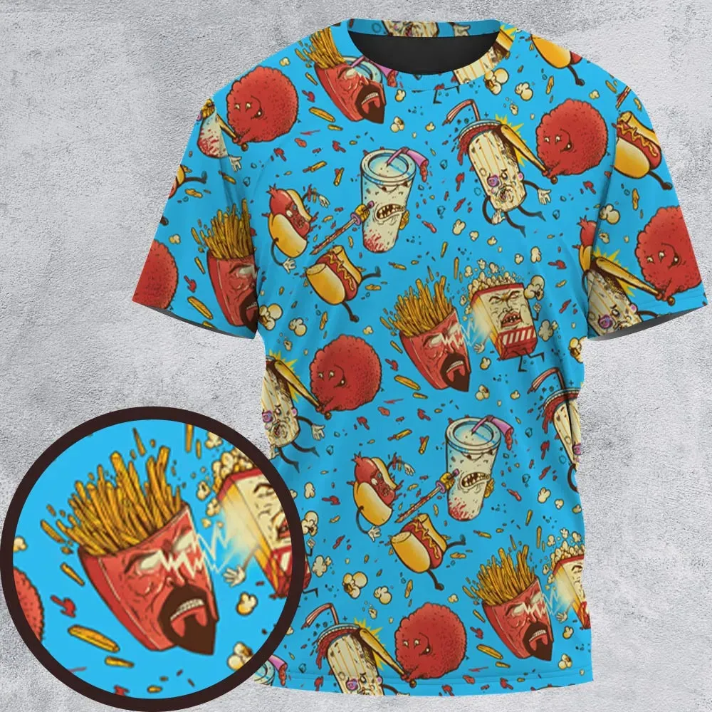 Fight! Aqua Teen Hunger Force All-Over Print Unisex T-Shirt - 2