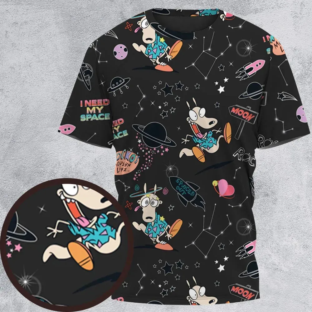 Rocko Space Out Rocko's Modern Life All-Over Print Unisex T-Shirt - 2
