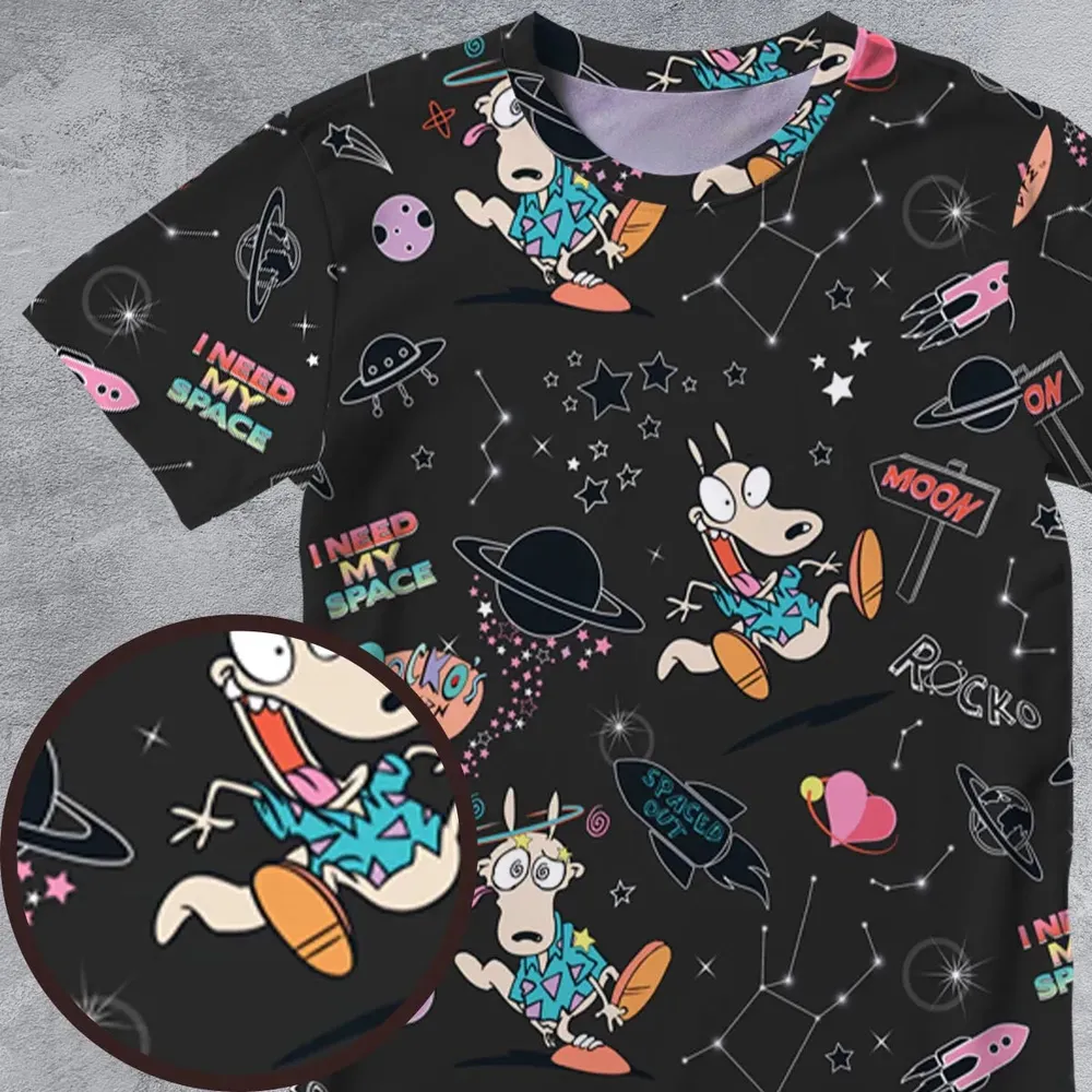 Rocko Space Out Rocko's Modern Life All-Over Print Unisex T-Shirt - 4