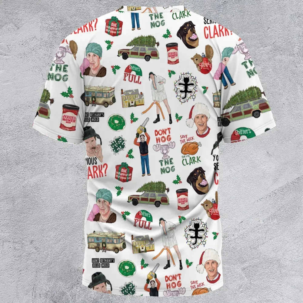National Lampoon's Christmas Vacation Pattern All-Over Print Unisex T-Shirt - 2