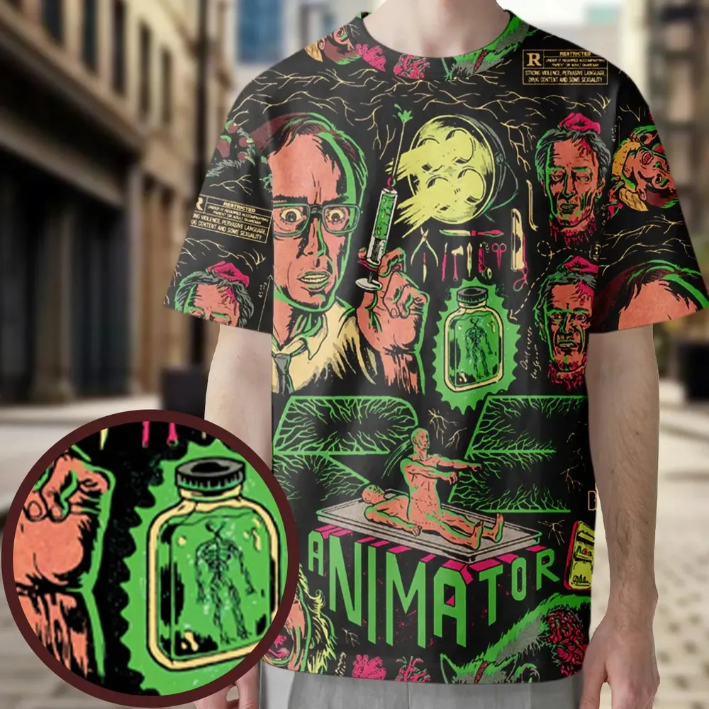 Herbert West–Reanimator All-Over Print Unisex T-Shirt - 3