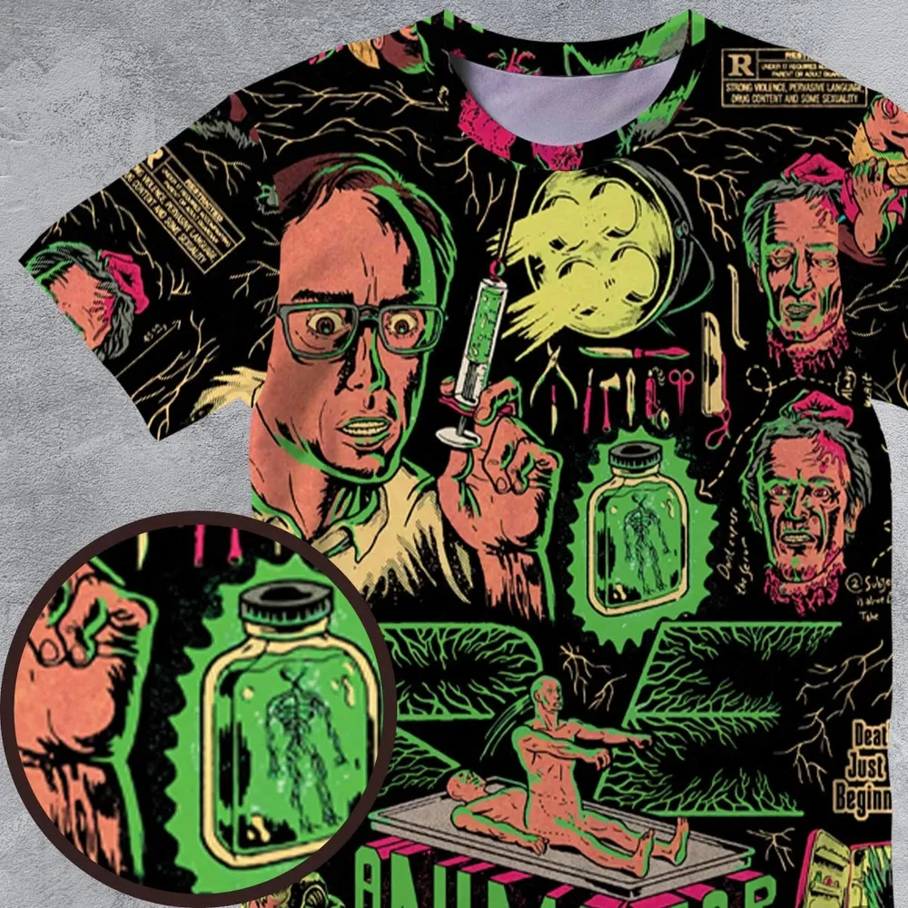 Herbert West–Reanimator All-Over Print Unisex T-Shirt - 4