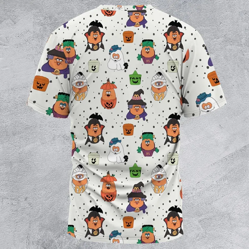 Memorable Friends McNugget Buddies Mcdonalds 1992 All-Over Print Unisex T-Shirt - 3