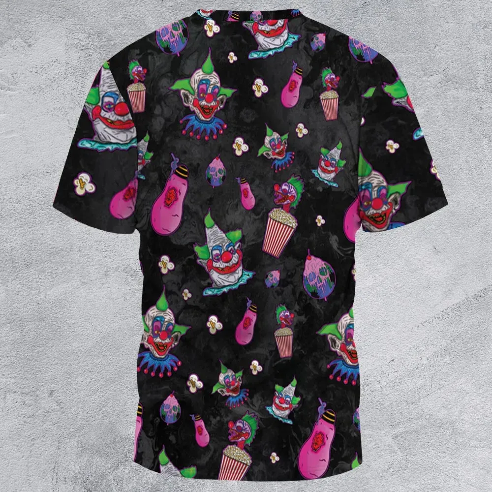 Space Horror Movie Killer Klowns Outer All-Over Print Unisex T-Shirt - 3