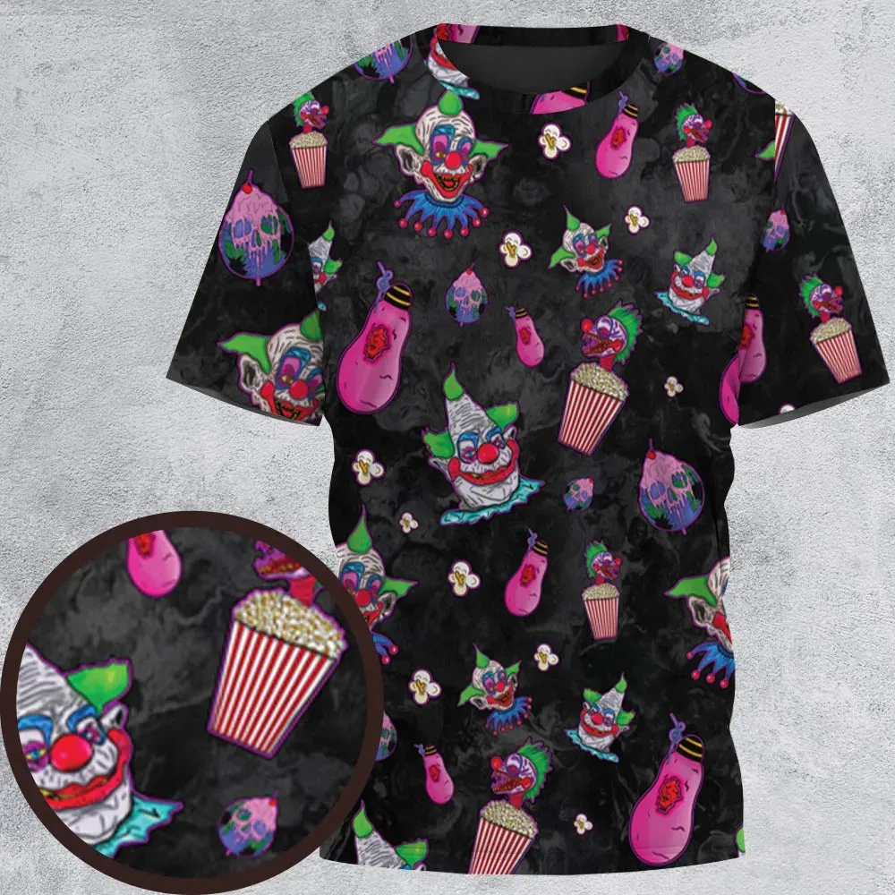 Space Horror Movie Killer Klowns Outer All-Over Print Unisex T-Shirt - 2