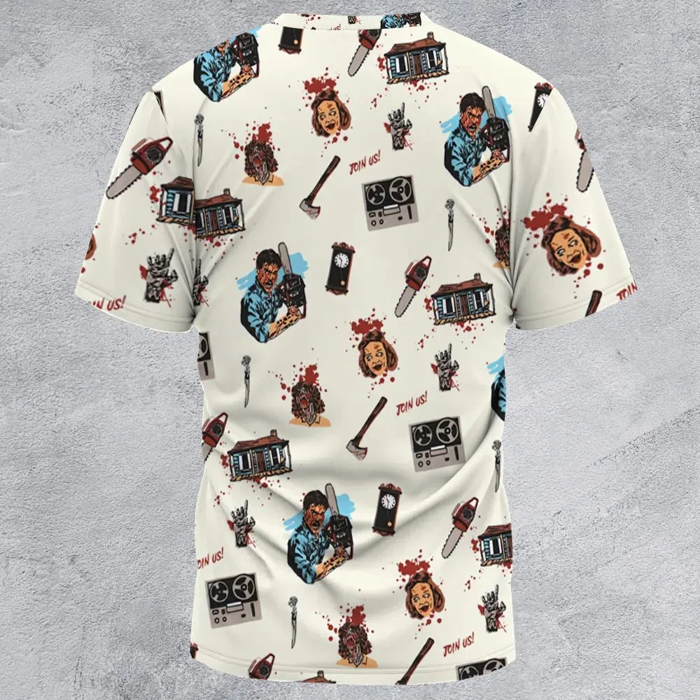 Supernatural Horror Evil Dead Halloween All-Over Print Unisex T-Shirt - 3