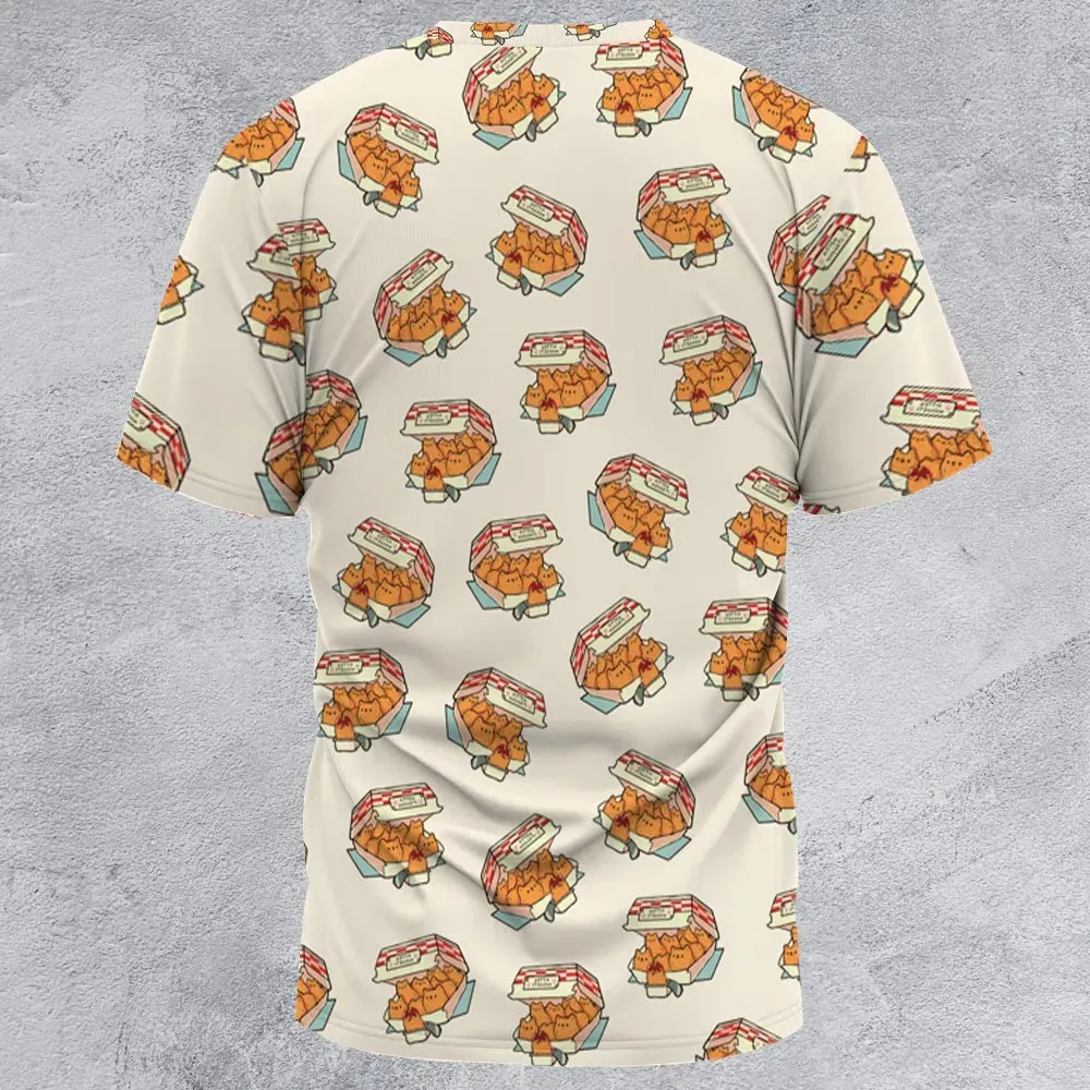 Kitten Nuggets Pattern All-Over Print Unisex T-Shirt - 2
