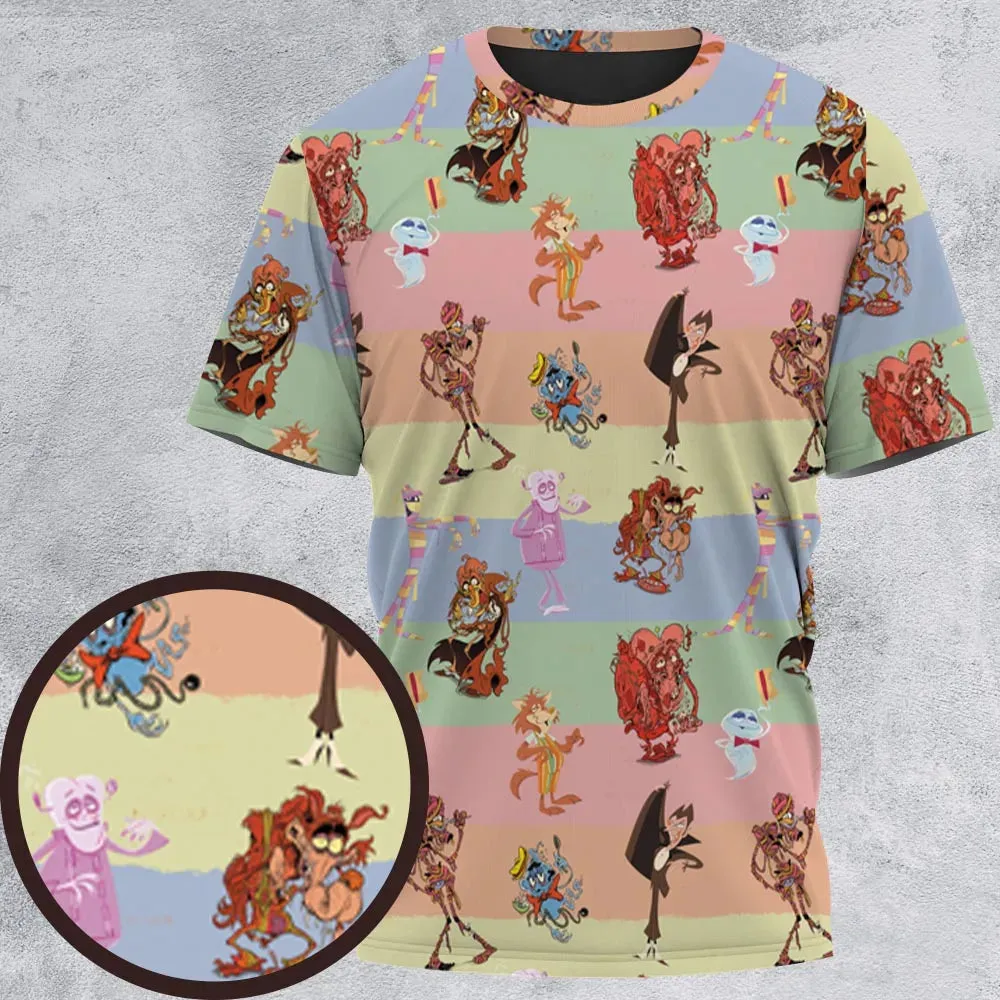 Spooky Monster Mash Cereal Monster All-Over Print Unisex T-Shirt - 2