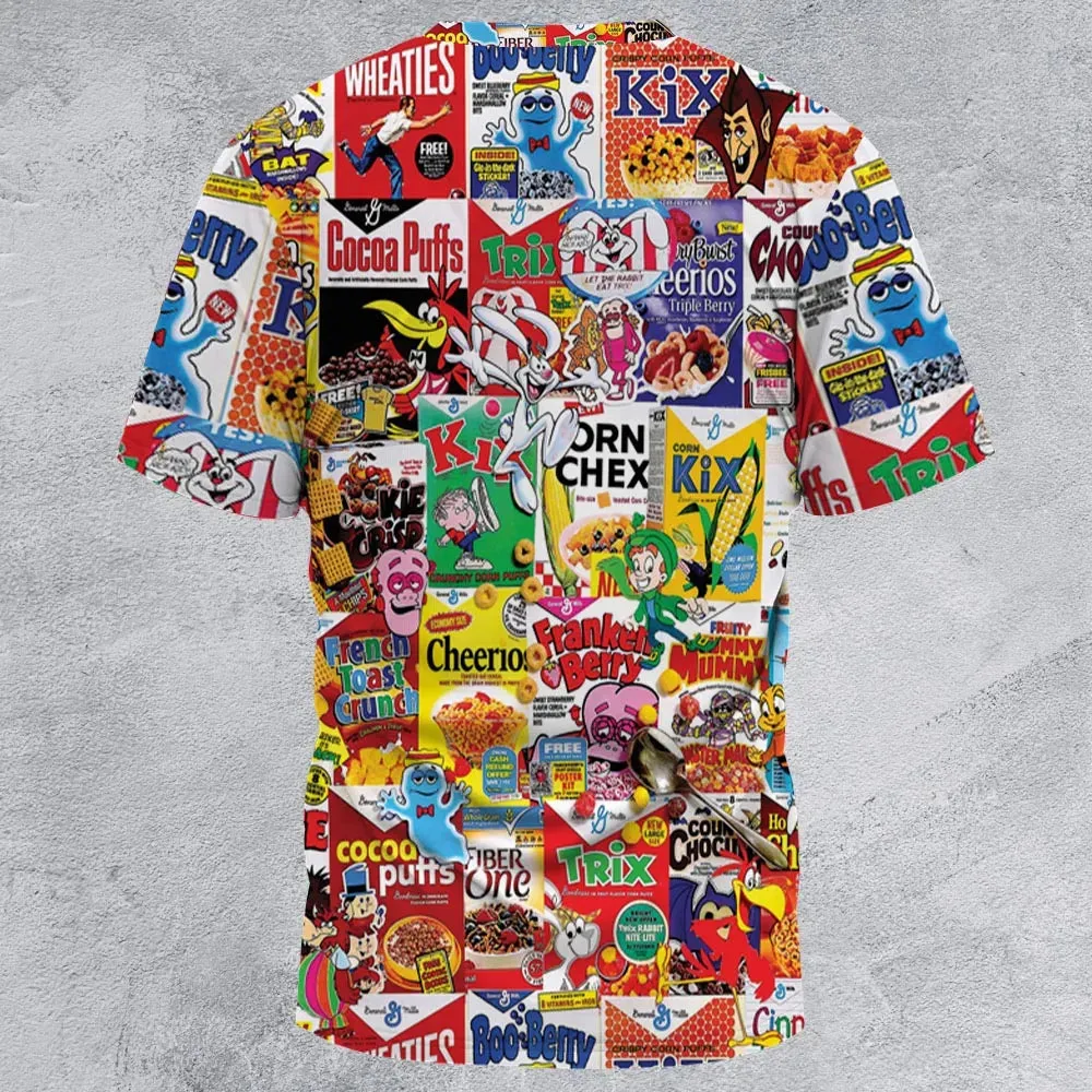 Popular Cereal Boxes All-Over Print Unisex T-Shirt - 2